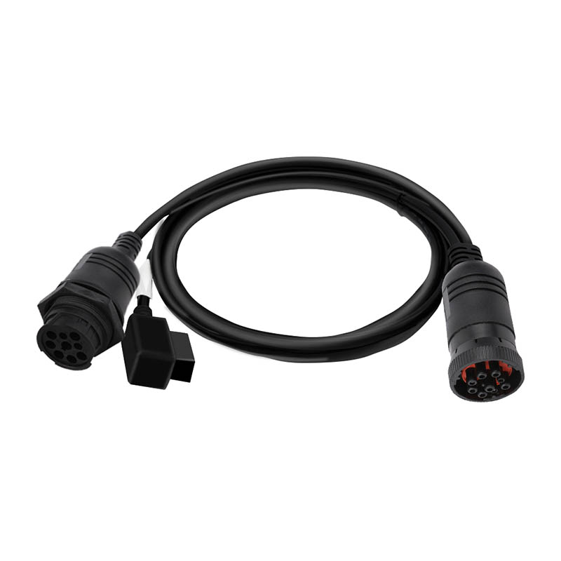 OEM ODM Black 9-Pin J1939 Male/Female Connector Can Bus Cable for Communication