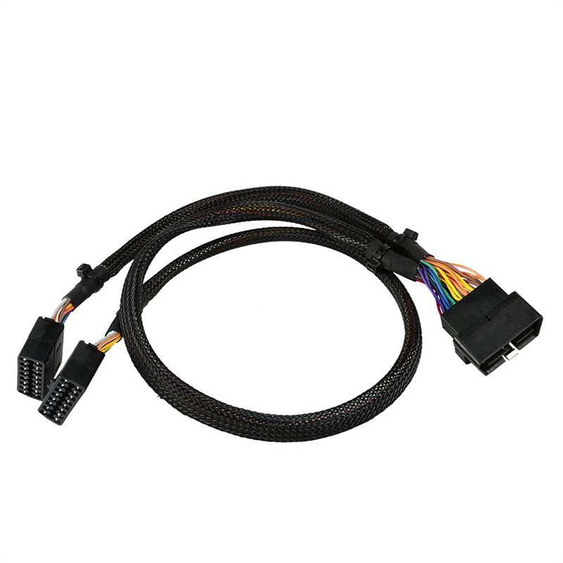 High Quality 16 Pin Universal Obdii Obd Split Splitter Y Cable