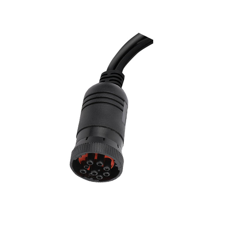 OEM ODM Black 9-Pin J1939 Male/Female Connector Can Bus Cable for Communication
