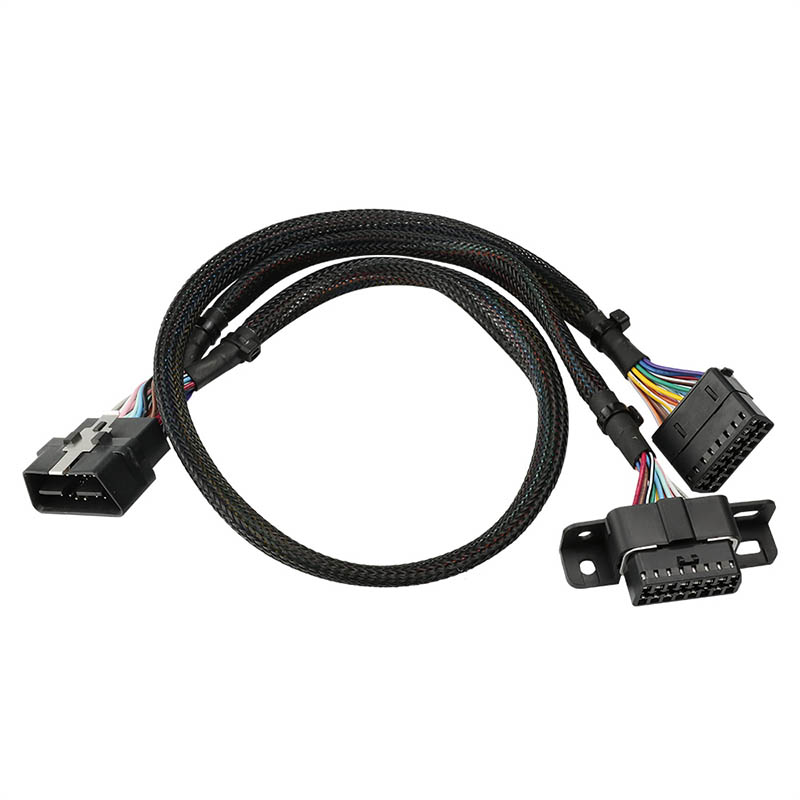 High Quality 16 Pin Universal Obdii Obd Split Splitter Y Cable
