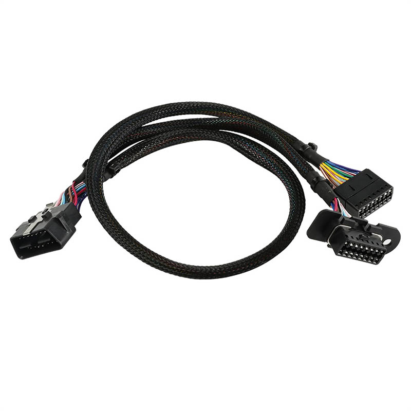 High Quality 16 Pin Universal Obdii Obd Split Splitter Y Cable