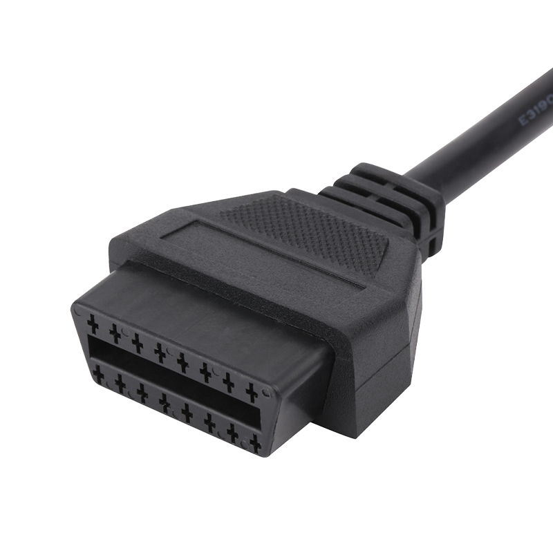Custom 16 Pin Male Female Obd II Obd 2 Obd Ii Obd2 Extension Cable