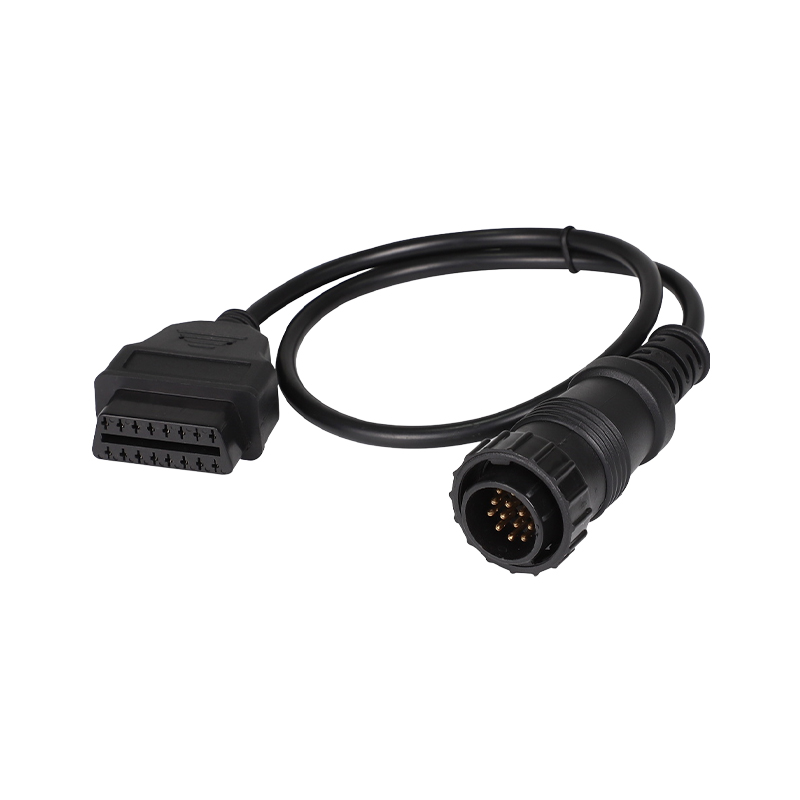 Custom 16 Pin Male Female OBD LL OBD II OBD2 J1962 Connector Cable for Automobiles PVC Insulation Material