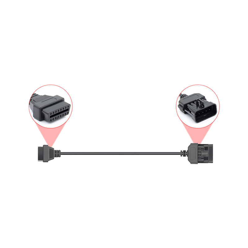 Custom 16 Pin Male Female Obd II Obd 2 Obd Ii Obd2 Extension Cable