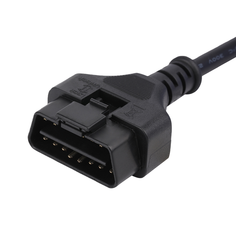 Custom OBD2 Y Cable OBDII Male to 2 OBDII2 Female PVC Ribbon Cable