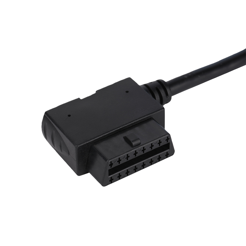 Custom OBD2 Y Cable OBDII Male to 2 OBDII2 Female PVC Ribbon Cable