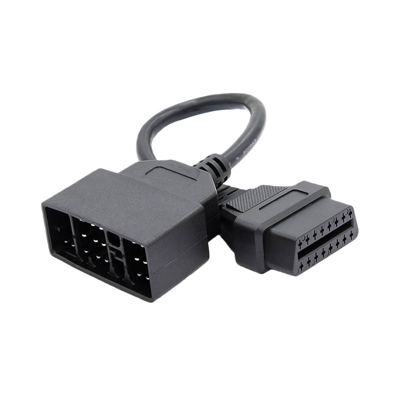 High Quality 16-Pin Male OBD Connector For 24V Diagnostic Tools Obd Code Reader