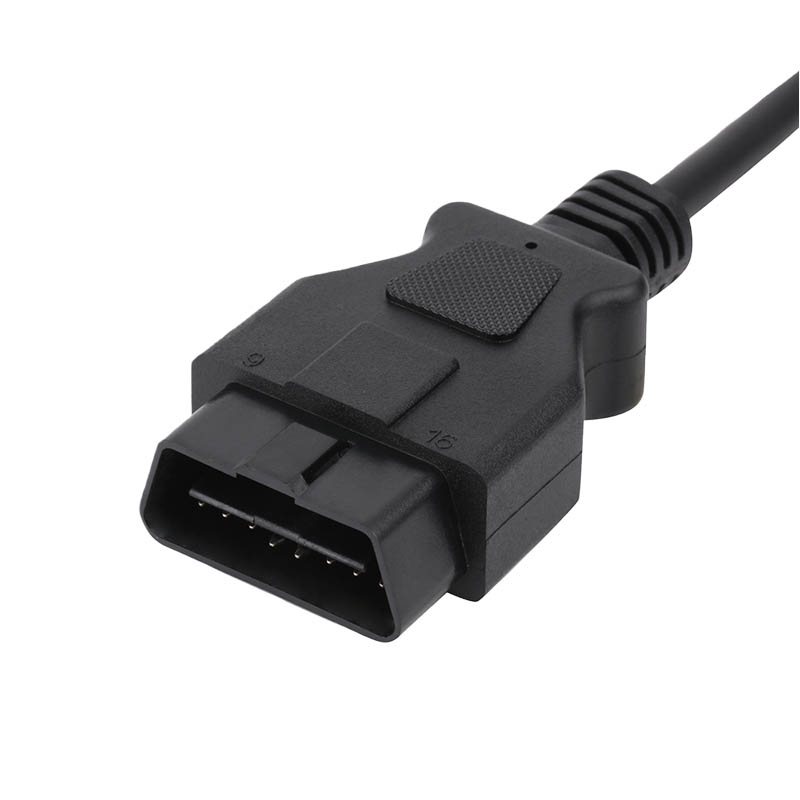 16Pin Male Metal Buckle To 16Pin Female OBD 2 OBD Ll OBD 2 Connector Extension Cable For Truck Maintenance Diagnosis