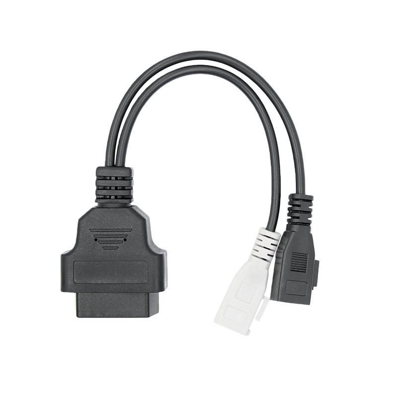 Custom 16Pin Female To Car 2Pin*2 Test OBD2 J1962 Cable For Automobile Diagnosis