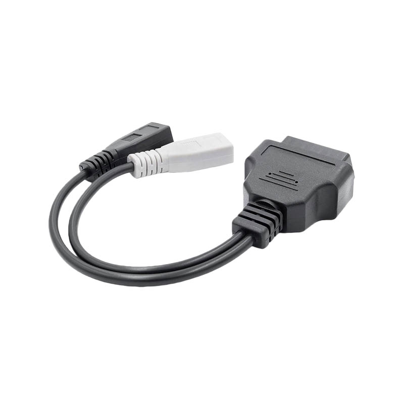 Custom 16Pin Female To Car 2Pin*2 Test OBD2 J1962 Cable For Automobile Diagnosis