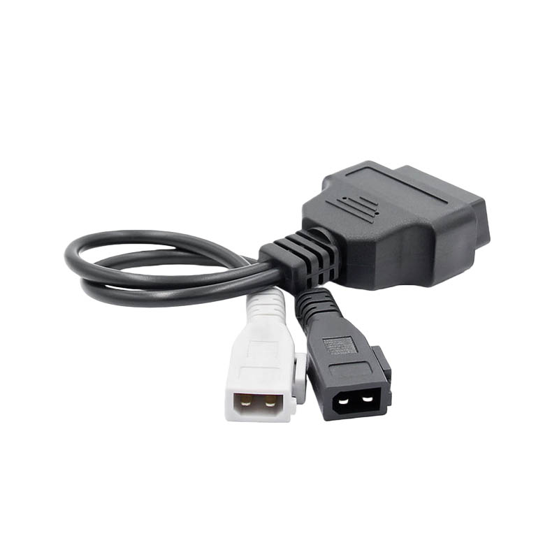 Custom 16Pin Female To Car 2Pin*2 Test OBD2 J1962 Cable For Automobile Diagnosis