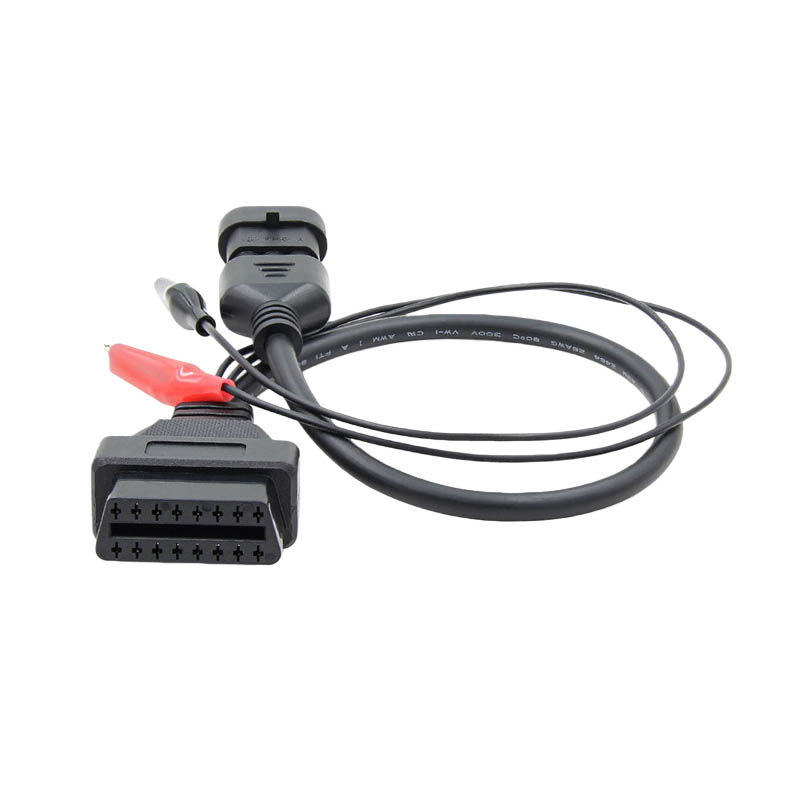 OBD2 Male Y Cable Wire Harness With 16Pin Male To Female Connector DB15P Male Connector Diagnostic Harness
