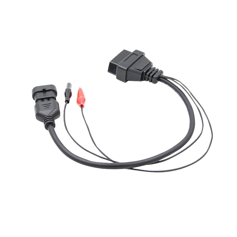 OBD2 Male Y Cable Wire Harness With 16Pin Male To Female Connector DB15P Male Connector Diagnostic Harness