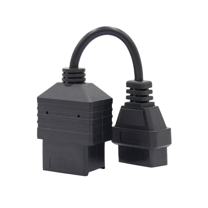 Best Quality OBD II OBD2 90 Degrees 16 Pin Female Connector OBD Reader OBD2