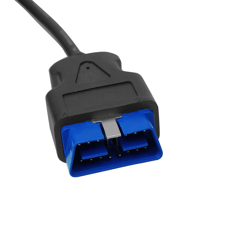 High Quality Obd2 16pin Male Plug Connector OBDII Cable OBD2 Extension Cable