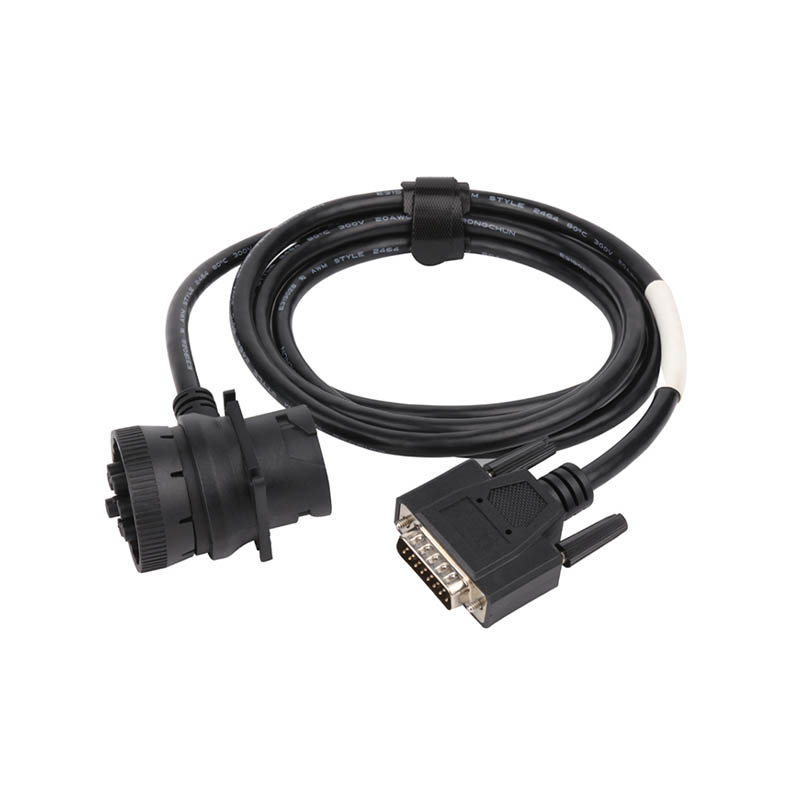 Custom Black J1939 -9Pin To DB15Pin ELD Cable With PVC Insulation