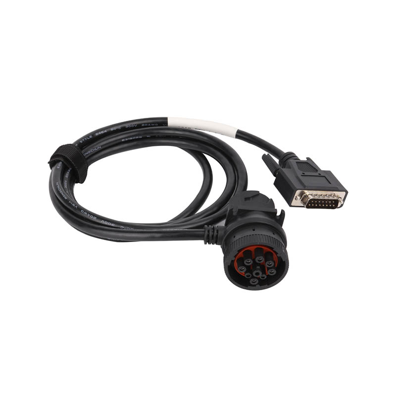 Custom Black J1939 -9Pin To DB15Pin ELD Cable With PVC Insulation