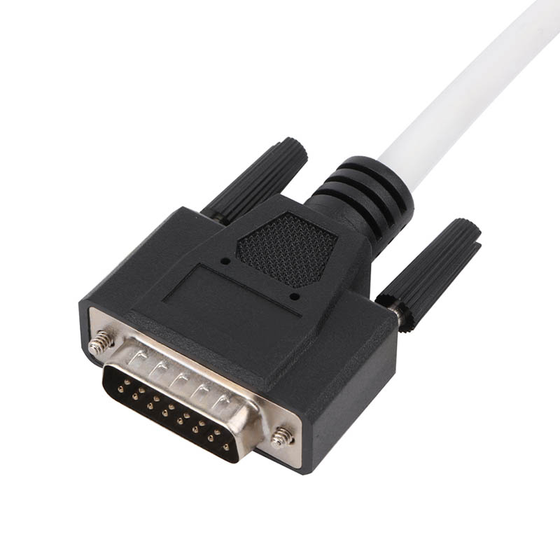Custom Black J1939 -9Pin To DB15Pin ELD Cable With PVC Insulation
