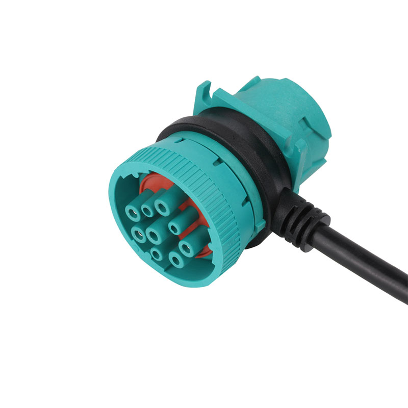 Factory Sae J1939 9 Pin Adapter Cable Harness DB15Pin Male J1939 Female For Code Reader