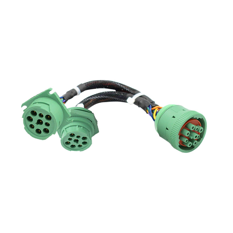 Type 2 Split Y9 Pin Green Cable Excellent Connectivity And Customization
