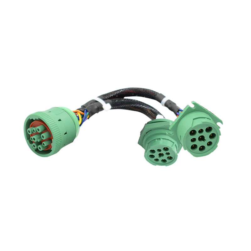 Type 2 Split Y9 Pin Green Cable Excellent Connectivity And Customization