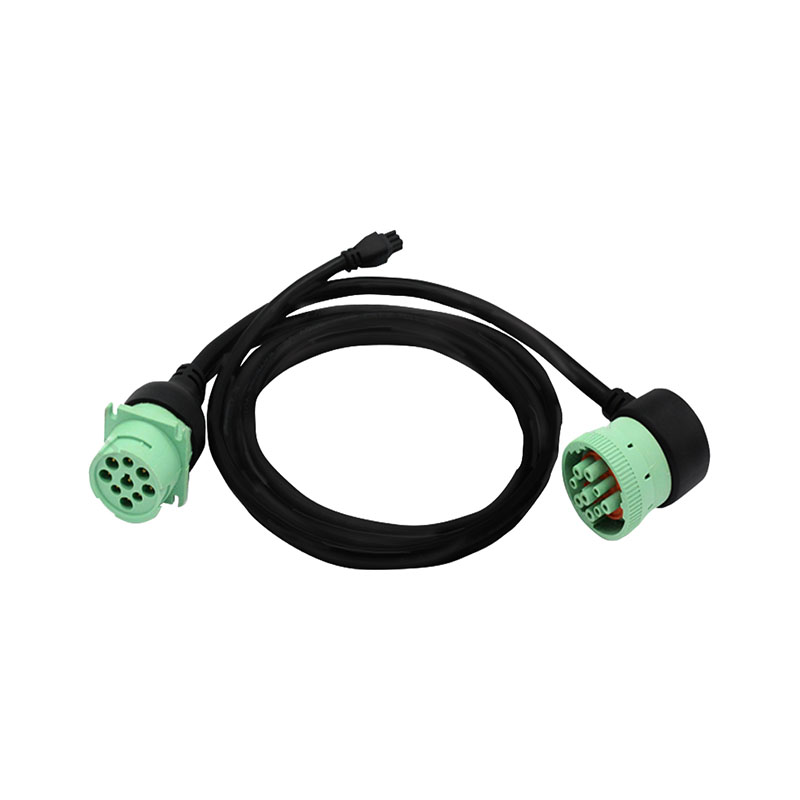 Custom J1939 9-Pin Male/Female Connector Can Bus Eld Cable With PVC Insulation