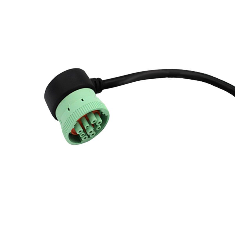 Custom J1939 9-Pin Male/Female Connector Can Bus Eld Cable With PVC Insulation