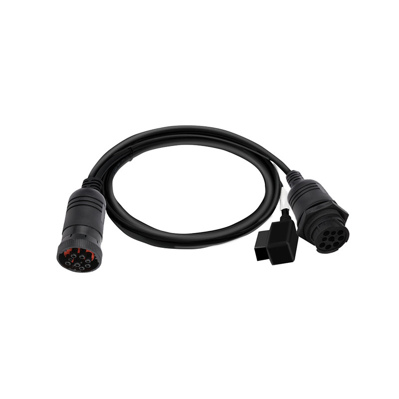 OEM ODM Black 9-Pin J1939 Male/female Connector Can Bus Cable For Communication