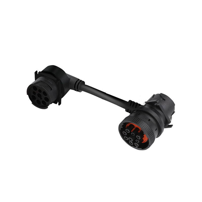 Custom CUMMINS J1939 Wiring Harness 90 Degrees Pin Male To Female Connector Diagnostic Tools Cables