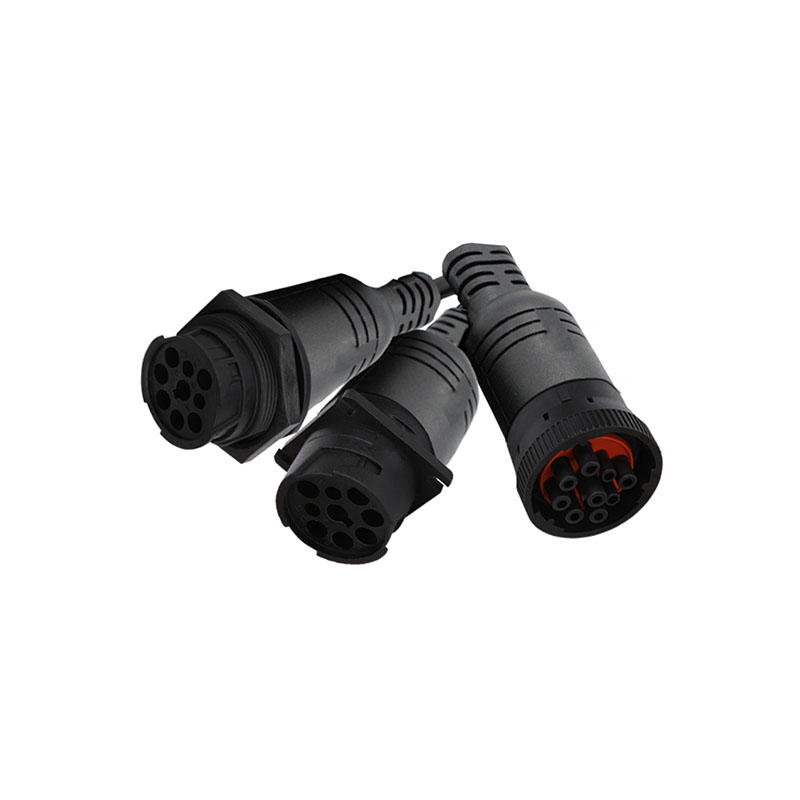 J1939 9PIN Black Connector Wire Harness