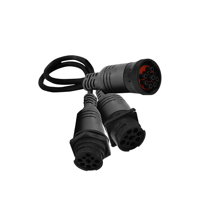 J1939 9PIN Black Connector Wire Harness