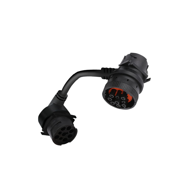 Custom CUMMINS J1939 Wiring Harness 90 Degrees Pin Male To Female Connector Diagnostic Tools Cables