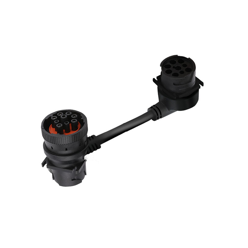 Custom CUMMINS J1939 Wiring Harness 90 Degrees Pin Male To Female Connector Diagnostic Tools Cables