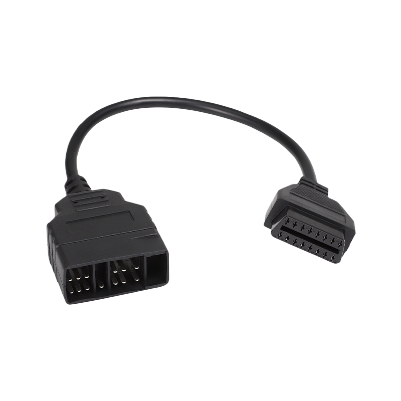 How does a 22-pin to 16-pin OBD cable enable Toyota diagnostics?